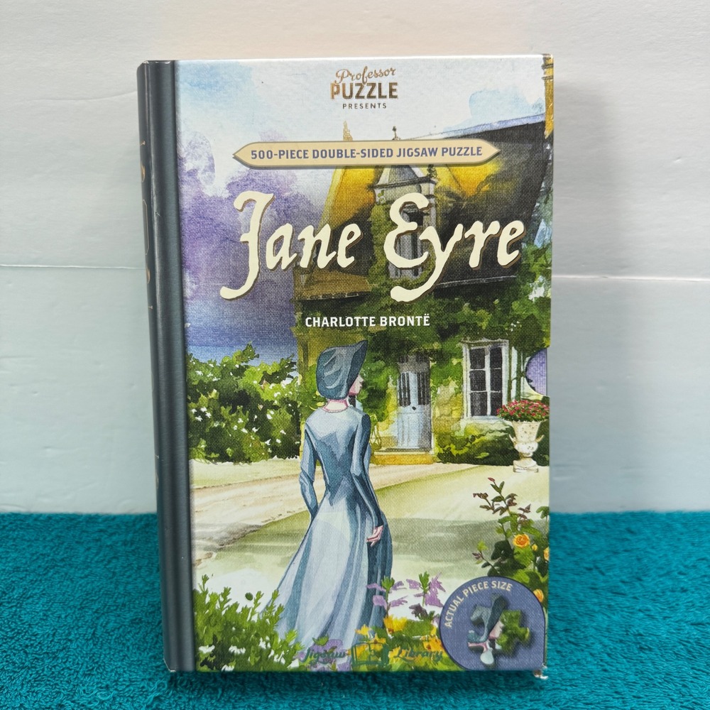 Professor Puzzle Jane Eyre 500 Piece Double Sided Jigsaw Library Book Box Puzzle